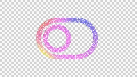 Icon toggle off is made up of LED square shapes. There are bright diodes and Stock Illustration