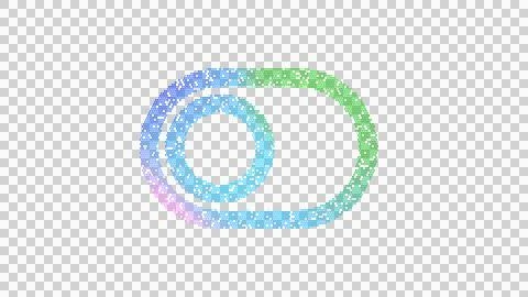 Icon toggle off is made up of LED square shapes. There are bright diodes and Stock Illustration