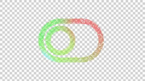 Icon toggle off is made up of LED square shapes. There are bright diodes and Stock Illustration