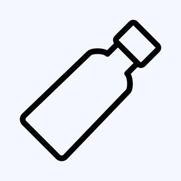 Icon Toothpaste. suitable for medicine symbol. line style. simple design edit Stock Illustration