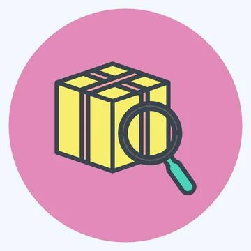 Icon Tracking. suitable for digital web symbol. color mate style. simple desi 스톡 일러스트