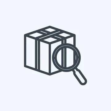 Icon Tracking. suitable for digital web symbol. line style. simple design edi Stock Illustration