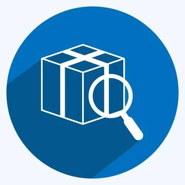 Icon Tracking. suitable for digital web symbol. long shadow style. simple des 스톡 일러스트