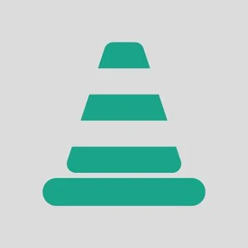 Icon of Traffic cone Stock Illustration