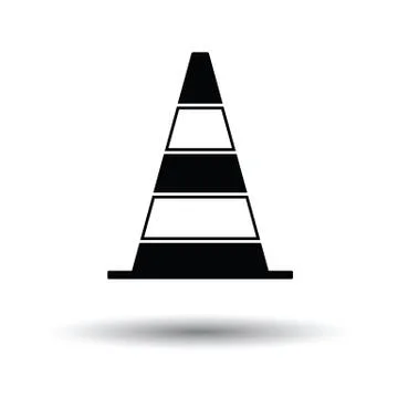 Icon of Traffic cone Stock Illustration