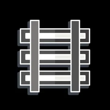 Icon Train. related to Mining symbol. glossy style. simple design editable... Illustrazione stock