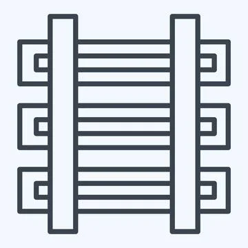 Icon Train. related to Mining symbol. line style. simple design editable. s.. Stock Illustration