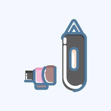 Icon Training. related to Combat Sport symbol. doodle style. simple design ed Stock Illustration