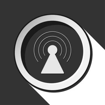 Icon - transmitter with shadow Stock Illustration