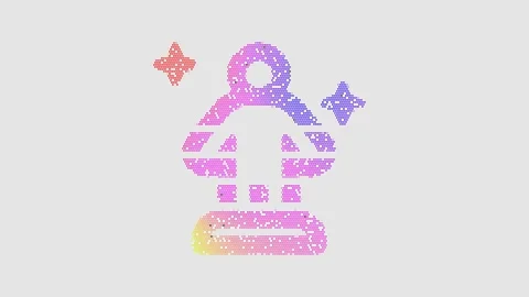 Icon transporter is made up of LED square shapes that shimmer and flicker. There Stock Footage 301080251