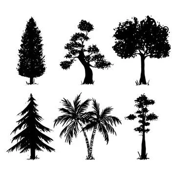 Icon tree Stock Illustration