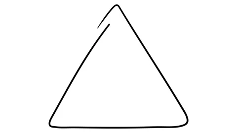 Icon Triangle whiteboard animation 4K footage Stock Footage 116573207