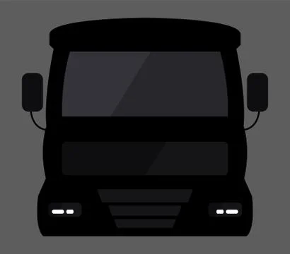 Icon truck flat design Illustrazione stock