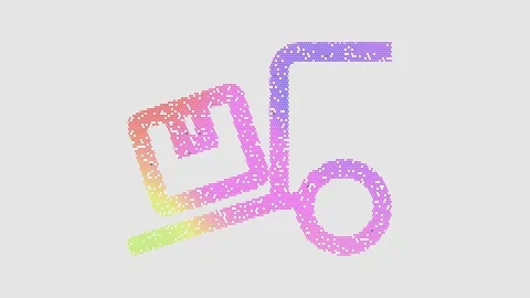 Icon truck loading is made up of LED square shapes that shimmer and flicker. Video stock 295946608