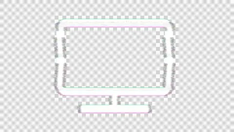 Icon tv is distorted. Glitch. Noise, chromatic aberration, geometric distortion Stock Illustration