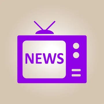 Icon of tv. Illustrazione stock