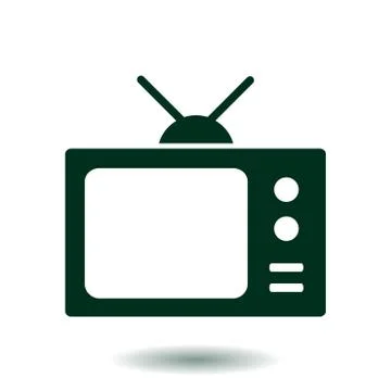 Icon of tv. Illustrazione stock