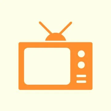 Icon of tv. Illustrazione stock