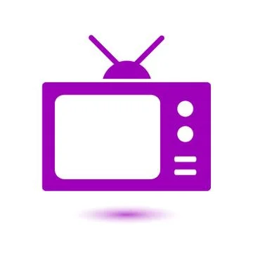 Icon of tv. Illustrazione stock