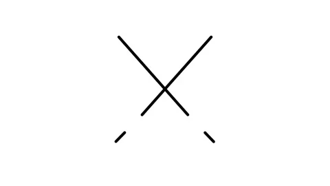 Icon of two crossed swords, symbolizing conflict or combat, set against a s.. Stock Footage 333607238