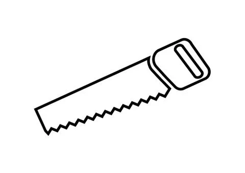 Icon type, an empty silhouette. Hand tools. Simple design Stock Illustration