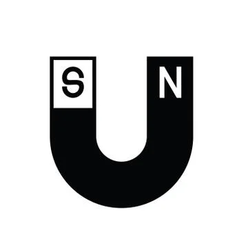 Icon U-shaped magnets , vector ESP10 Stock Illustration