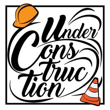 The Icon Under Construction Created vector art image illustration Illustrazione stock