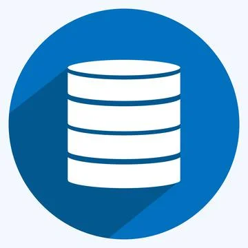 Icon Unstructured Data. suitable for data analytics symbol. long shadow style 스톡 일러스트