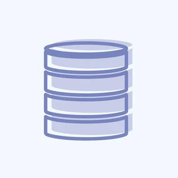 Icon Unstructured Data. suitable for data analytics symbol. two tone style. s Illustrazione stock