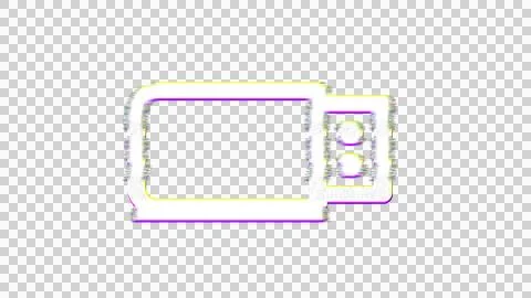 Icon usb drive is distorted. Glitch. Noise, chromatic aberration, geometric 스톡 일러스트