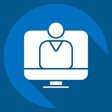 Icon user Acceptance Test. related to Business Analysis symbol. long shadow.. Stock-Illustration