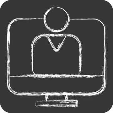 Icon user Acceptance Test. related to Business Analysis symbol. chalk Style.. Stock-Illustration