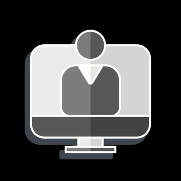 Icon user Acceptance Test. related to Business Analysis symbol. glossy styl.. Stock-Illustration