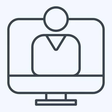 Icon user Acceptance Test. related to Business Analysis symbol. line style .. Stockillustratie