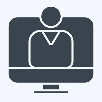 Icon user Acceptance Test. related to Business Analysis symbol. glyph style.. Stock Illustration