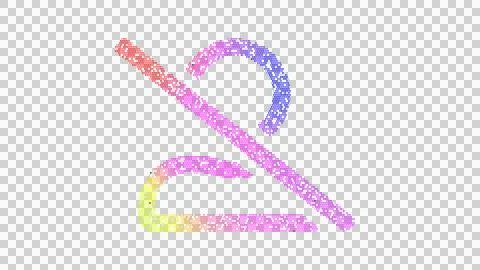 Icon user slash is made up of LED square shapes. There are bright diodes and Illustrazione stock