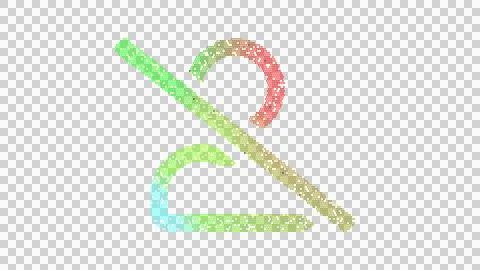 Icon user slash is made up of LED square shapes. There are bright diodes and Illustrazione stock
