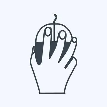 Icon Using Mouse. suitable for Hand Actions symbol. glyph style. simple desig イラスト素材
