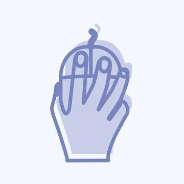 Icon Using Mouse. suitable for Hand Actions symbol. two tone style. simple de イラスト素材