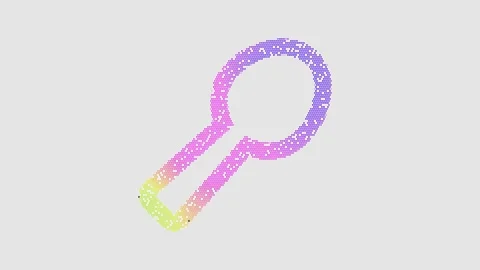 Icon utensil spoon is made up of LED square shapes that shimmer and flicker. Stock Footage 296148217
