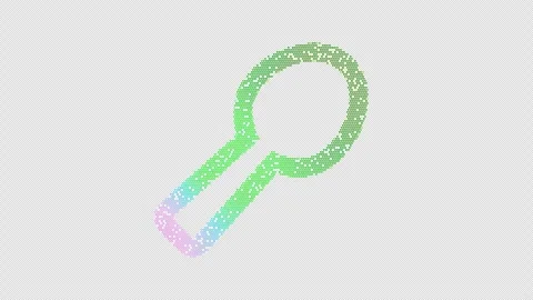 Icon utensil spoon is made up of LED square shapes that shimmer and flicker. Stock Footage 296149603