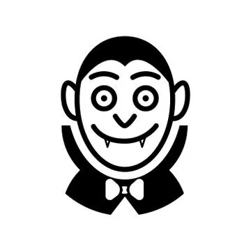 Icon of Vampire - vector iconic design Stock Illustration
