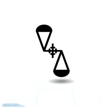 Icon variable gravity. Science formulas. Zone - antigravity driven. Stock Illustration