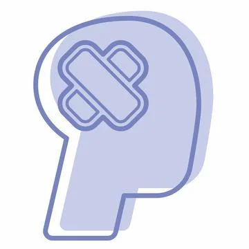 Icon Vector of Accident - Two Tone Style Stock Illustration