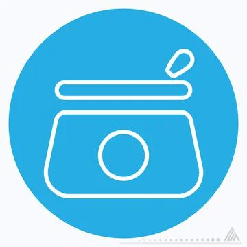 Icon Vector of Beauty Case - Blue Eyes Style Stock Illustration