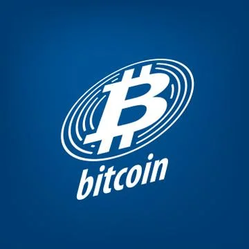 Icon vector bitcoin 库存插图