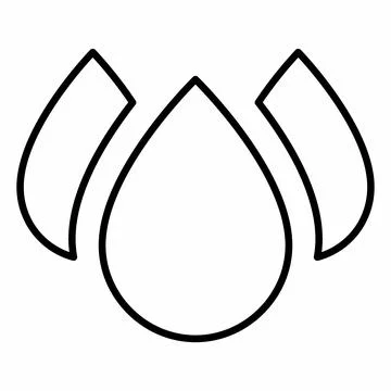 Icon Vector of Blood-2 - Line Style Stock Illustration