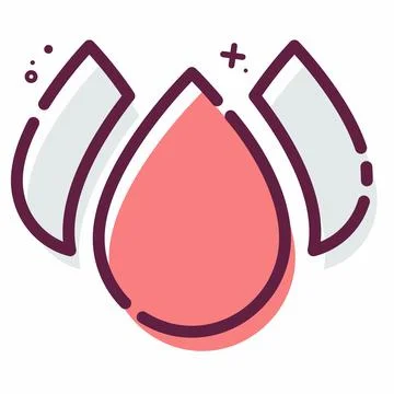 Icon Vector of Blood-2 - MBE Style Stock Illustration