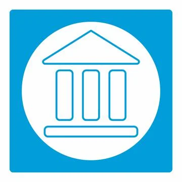 Icon Vector of Building - White Moon Style Ilustración de archivo