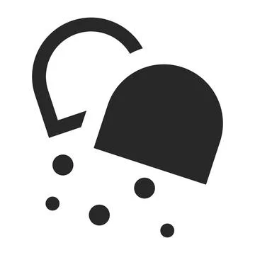 Icon Vector of Capsule 2 - Glyph Style Stock Illustration